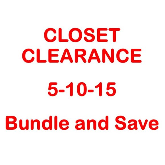 5-10-15 CLOSET CLEARANCE Sale - Picture 1 of 1